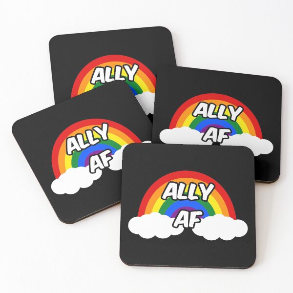 Item preview, Ally AF I - LGBTQ Flag Gay Trans Lesbian Queer Pride designed and sold by Lemon Pepper.