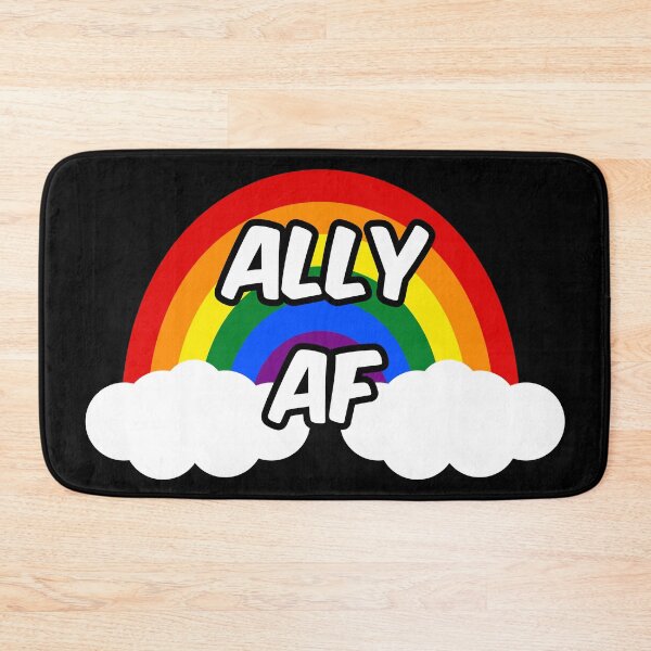 Item preview, Ally AF I - LGBTQ Flag Gay Trans Lesbian Queer Pride designed and sold by Lemon Pepper.