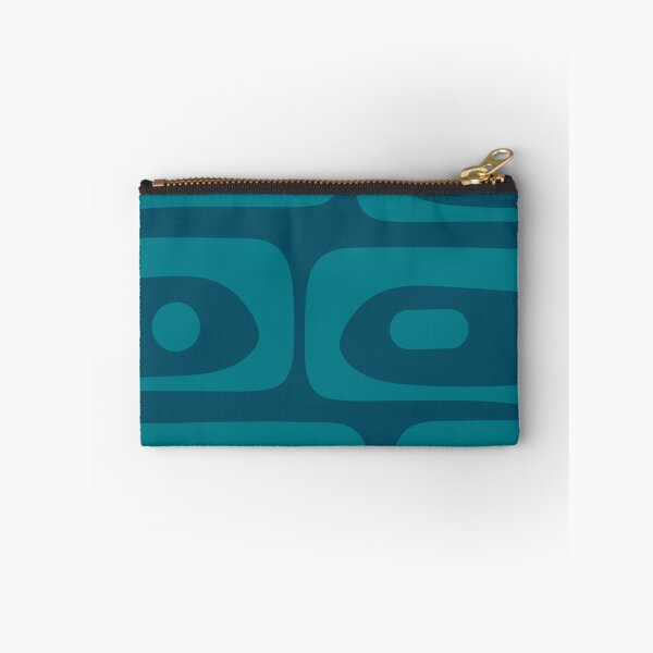 Item preview, Mid Century Modern Piquet Abstract Pattern Blue Teal designed and sold by kierkegaard.