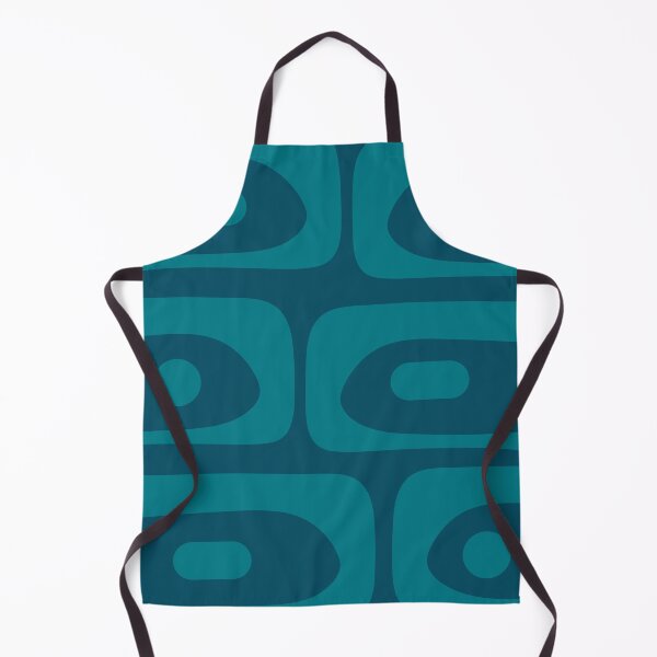 Item preview, Mid Century Modern Piquet Patrón abstracto Azul Verde azulado designed and sold by kierkegaard.