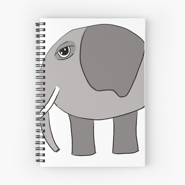 Item preview, an angry grey elephant with a white tusk designed and sold by Kotoapparat.