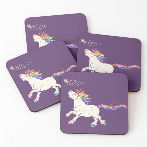 Item preview, Rainbow Unicorn Chasing Butterfly designed and sold by Jessuh.