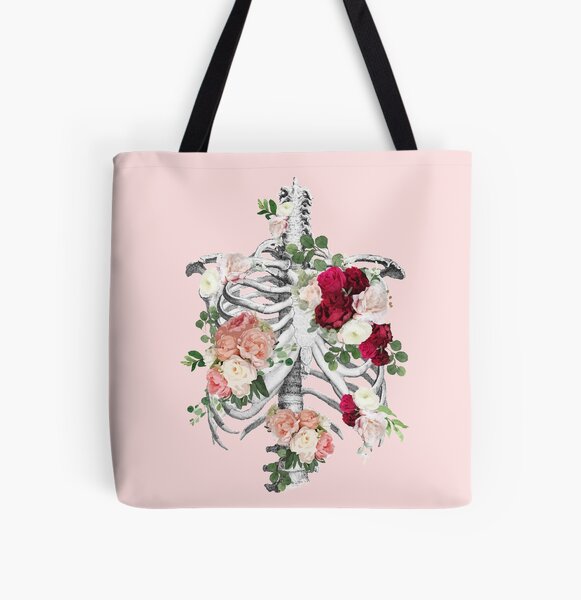 Item preview, Anatomy, ribcage, rib cage,roses bloom spring designed and sold by Collagedream.