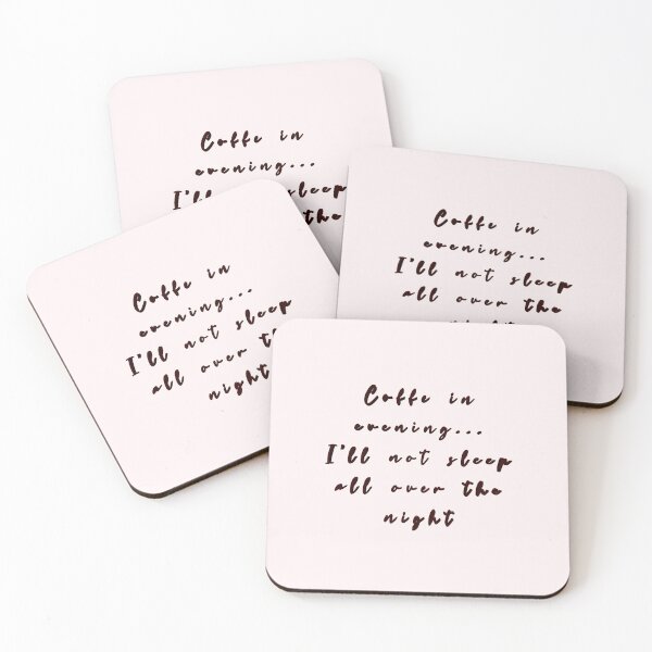 Item preview, *Coffe in evening... I'not sleep all over the night* designed and sold by ITALY-Roselli-.