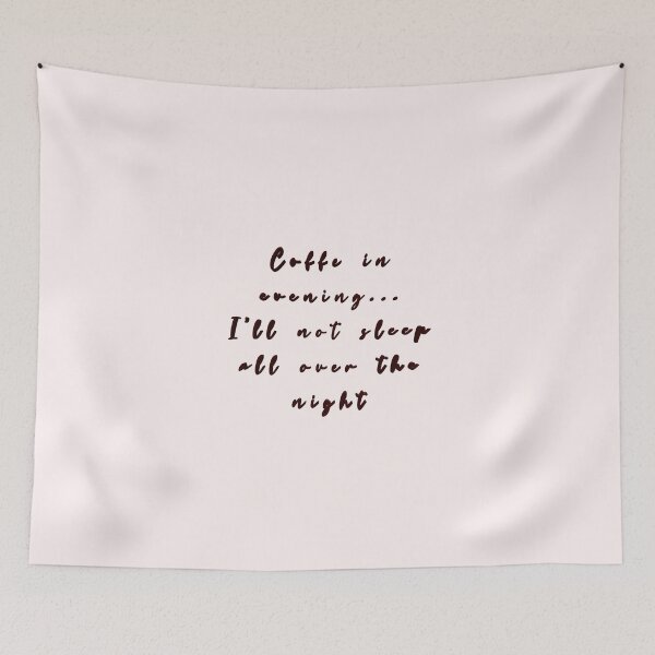 Item preview, *Coffe in evening... I'not sleep all over the night* designed and sold by ITALY-Roselli-.