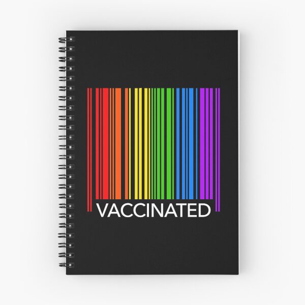 Item preview, Vaccinated - Pride Rainbow Barcode designed and sold by Thelittlelord.