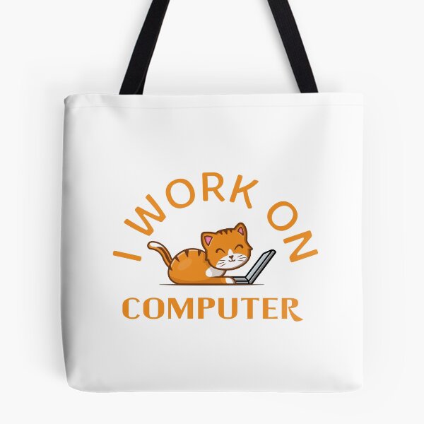 Item preview, I WORK ON LAPTOP DESIGN designed and sold by OxmatDesign.