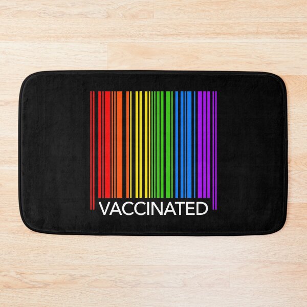 Item preview, Vaccinated - Pride Rainbow Barcode designed and sold by Thelittlelord.