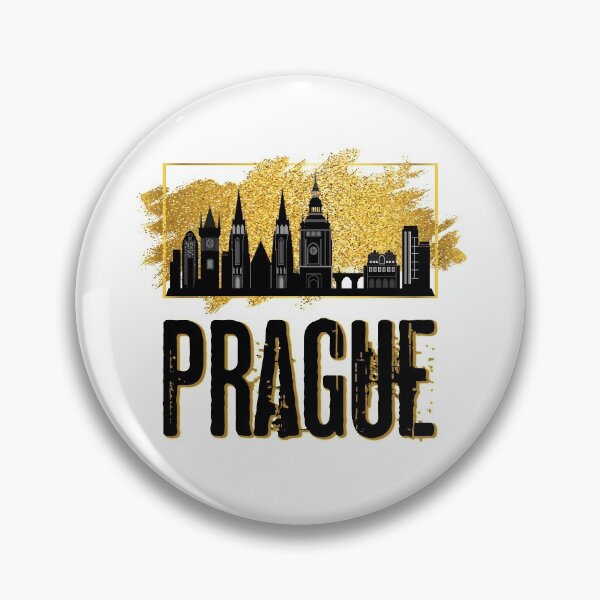 Item preview, Prague Prague Czech Republic Czech Skyline City Gold designed and sold by BullDesignsShop.