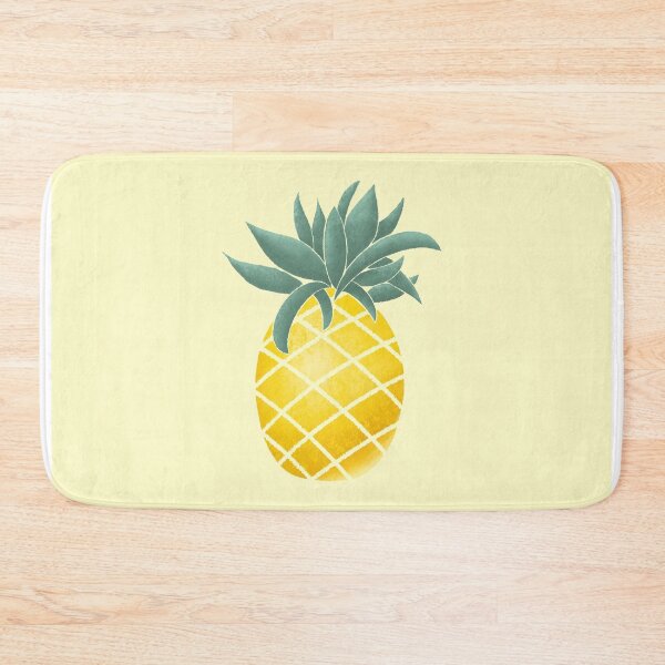 Item preview, Pineapple tropical exotic summer fruit | colorful yellow green illustration art designed and sold by Rinse van Ham.