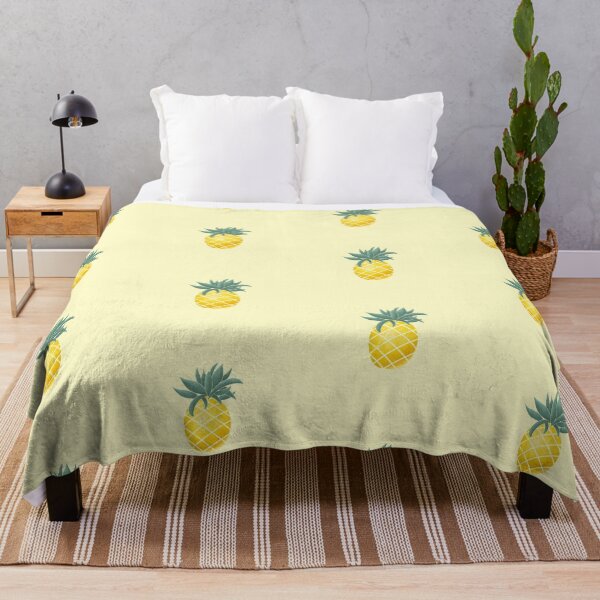 Item preview, Pineapple tropical exotic summer fruit | colorful yellow green illustration art designed and sold by Rinse van Ham.