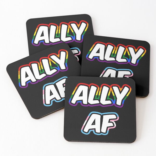 Item preview, Ally AF II - LGBTQ Flag Gay Trans Lesbian Queer Pride designed and sold by Lemon Pepper.