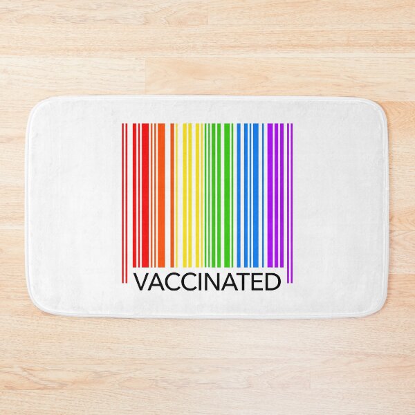 Item preview, Vaccinated - Pride Rainbow Barcode designed and sold by Thelittlelord.