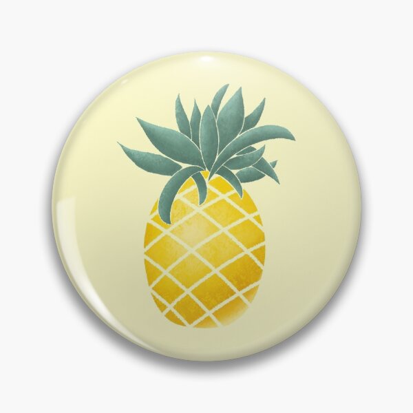 Aperçu de l'œuvre Fruit d'été exotique tropical d'ananas | art d'illustration vert jaune coloré créée et vendue par Rinse van Ham.