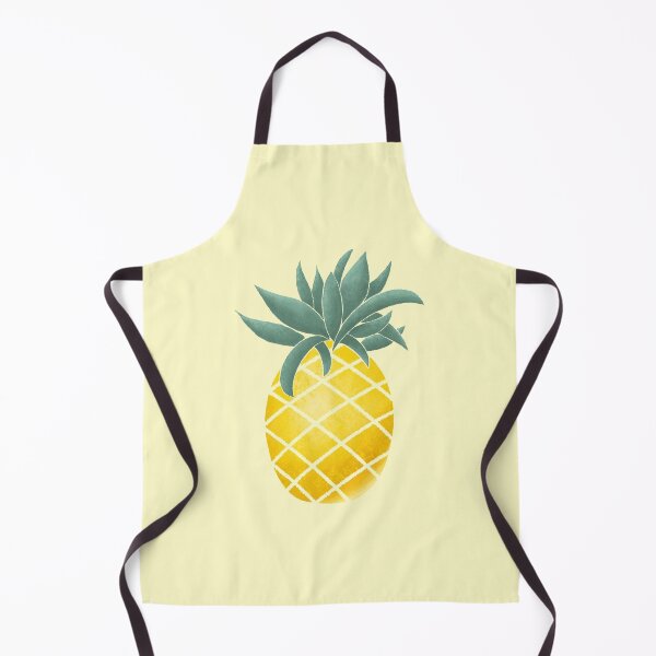 Item preview, Pineapple tropical exotic summer fruit | colorful yellow green illustration art designed and sold by Rinse van Ham.