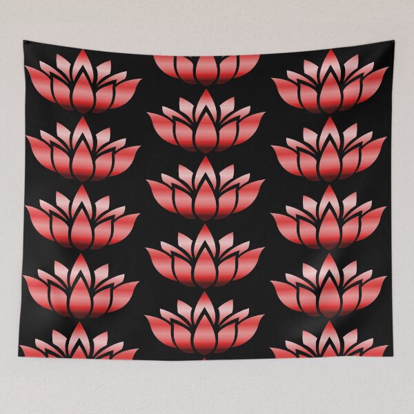 Item preview, Simplicity Lotus In Metallic Red Hue designed and sold by RosieSunflower.