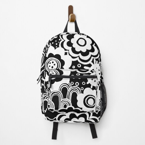 Item preview, Miko flowers, white on black designed and sold by Lillieoandco.
