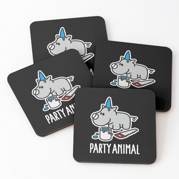 Item preview, Party Animal Rhino Party Birthday Party Party hat designed and sold by LaundryFactory.