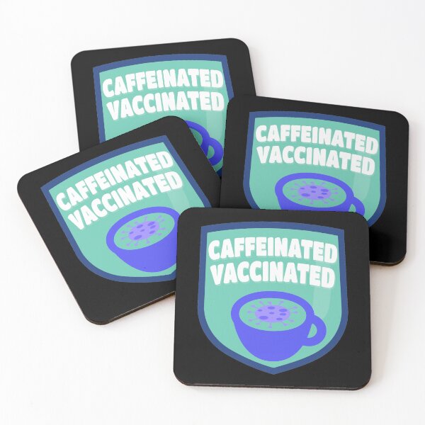 Item preview, Caffeinated Vaccinated, Covid vaccine designed and sold by TalesOfScience.