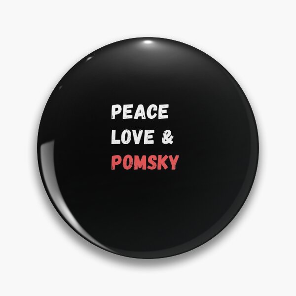 Item preview, Peace Love And Pomsky - Funny Pomsky Dog Gift Design designed and sold by GhaliSmith.