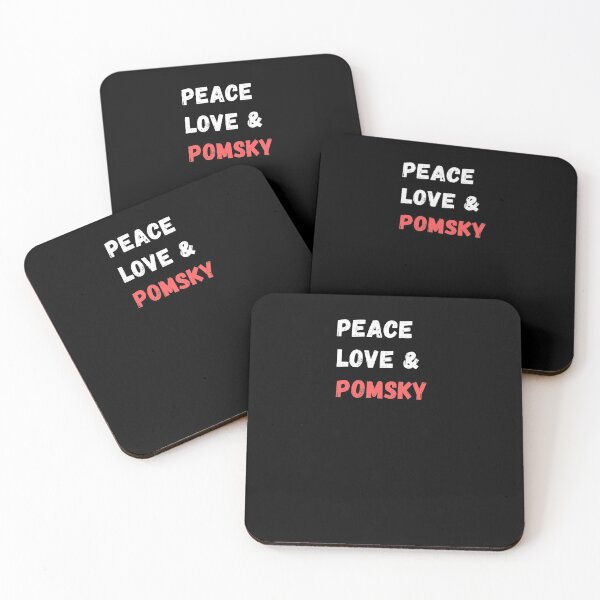 Item preview, Peace Love And Pomsky - Funny Pomsky Dog Gift Design designed and sold by GhaliSmith.