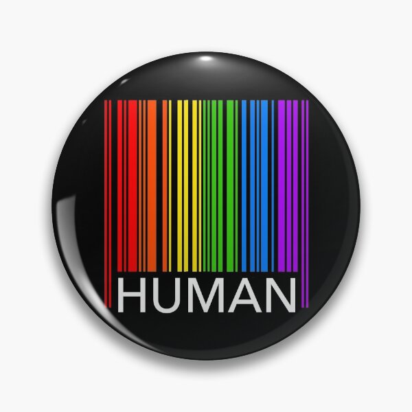 Item preview, HUMAN - Pride Rainbow Barcode designed and sold by Thelittlelord.