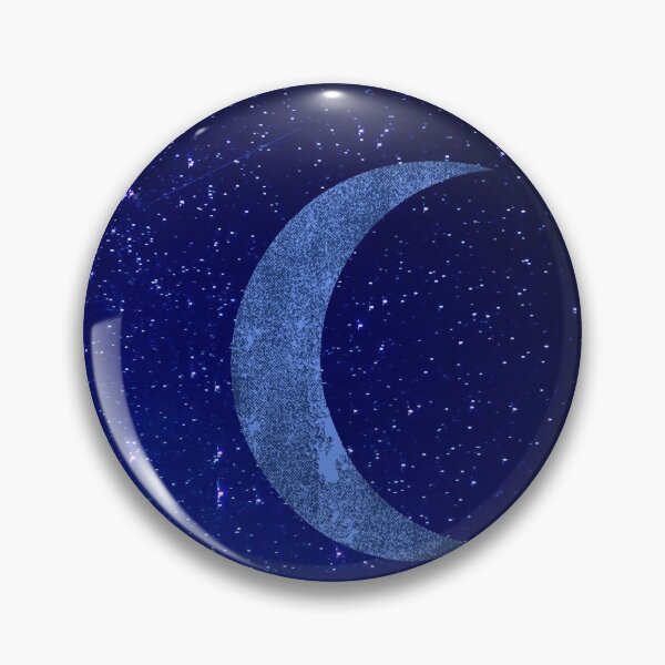 Item preview, Gradient Dark Blue Outer Space w/Stars and Crescent Moon designed and sold by ShaunSandhu.