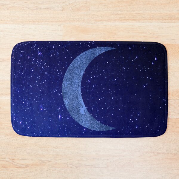 Item preview, Gradient Dark Blue Outer Space w/Stars and Crescent Moon designed and sold by ShaunSandhu.