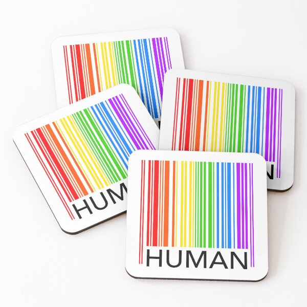 Item preview, HUMAN - Pride Rainbow Barcode designed and sold by Thelittlelord.
