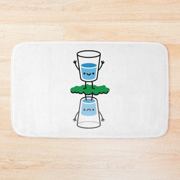Item preview, The glass is half full / half empty funny optimist designed and sold by LaundryFactory.