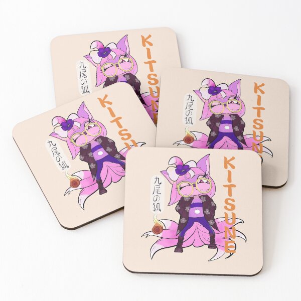 Item preview, Pink Kitsune Nine Tail Fox Drawing designed and sold by ViewerEqualsPhoton.