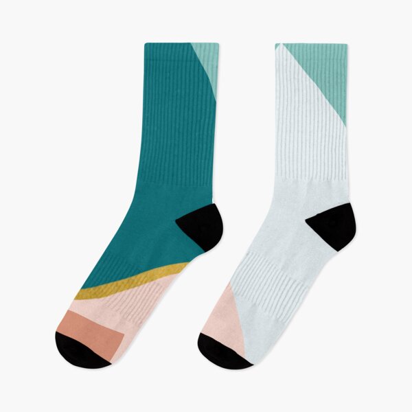 Item preview, Minimalist Blue Green Dark Salmon designed and sold by BEyourself be.