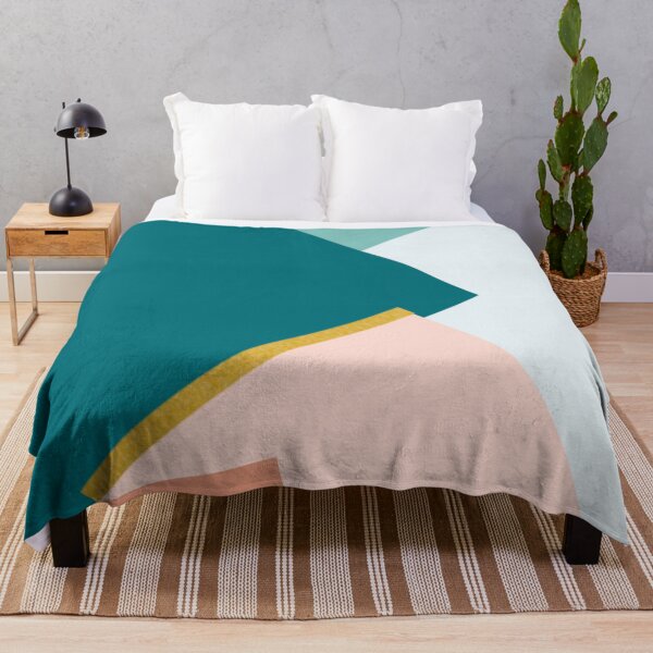 Item preview, Minimalist Blue Green Dark Salmon designed and sold by BEyourself be.