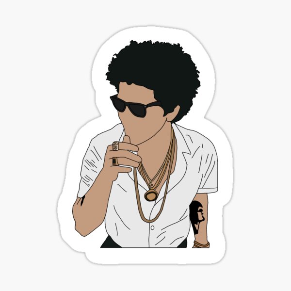 Bruno Mars Pegatina