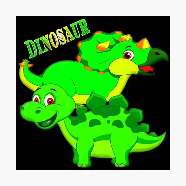 Cute Dinosaur Art Design Photographic Print