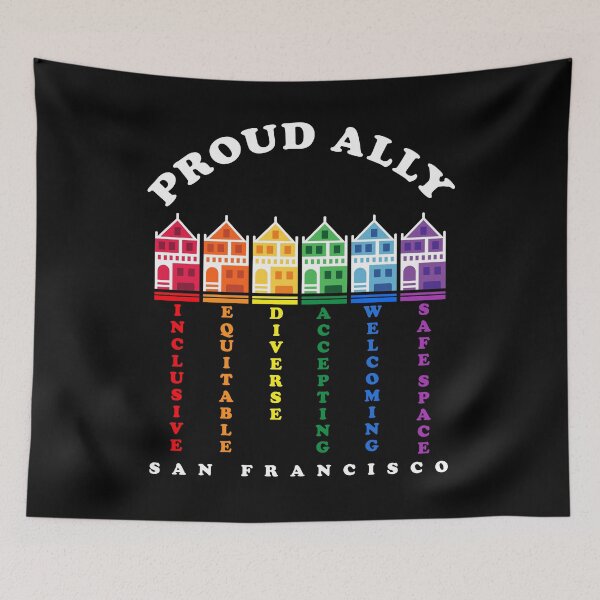 Item preview, SF Painted Ladies, Happy PRIDE Month, Gay Liberation Movement designed and sold by aronia.