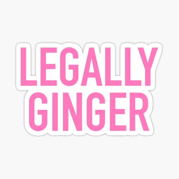 legally ginger Sticker