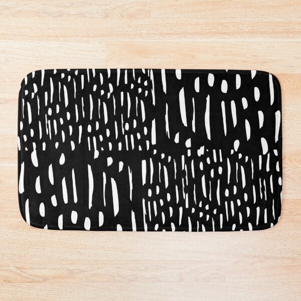 Item preview, Vertical Brush Strokes Chekered Pattern- Black designed and sold by Designs By YL.