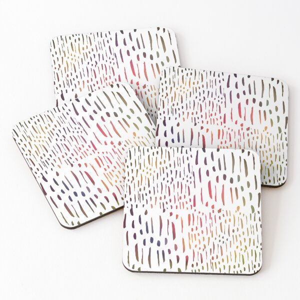 Item preview, Vertical Brush Strokes Chekered Pattern- Rainbow Lines designed and sold by Designs By YL.