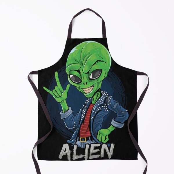 Item preview, alien rocker wearing spiked jacket designed and sold by teemix.