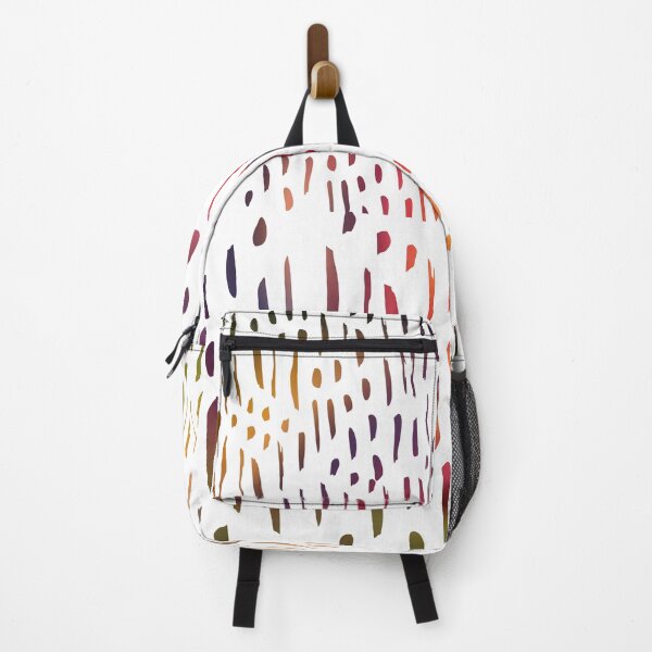 Item preview, Vertical Brush Strokes Chekered Pattern- Rainbow Lines designed and sold by Designs By YL.
