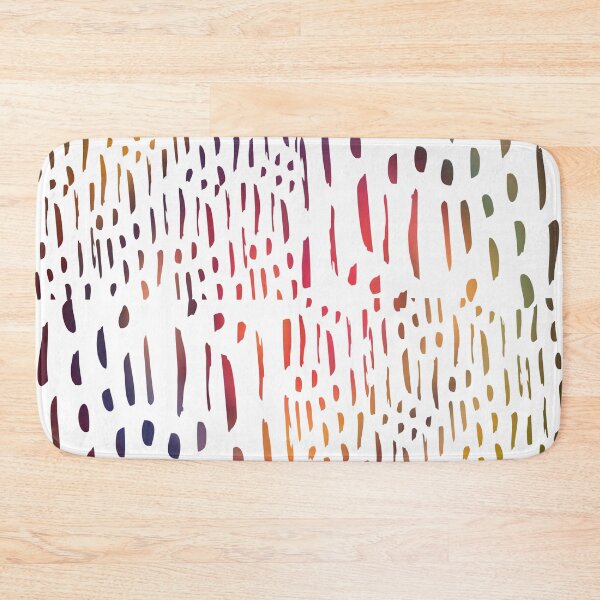 Item preview, Vertical Brush Strokes Chekered Pattern- Rainbow Lines designed and sold by Designs By YL.