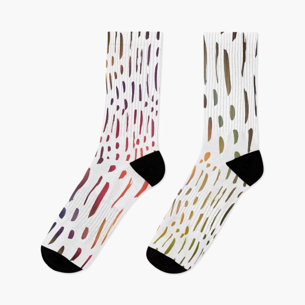 Item preview, Vertical Brush Strokes Chekered Pattern- Rainbow Lines designed and sold by Designs By YL.