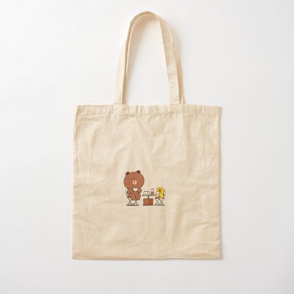 LINE Friends brown bear Tote Bag by William Cano