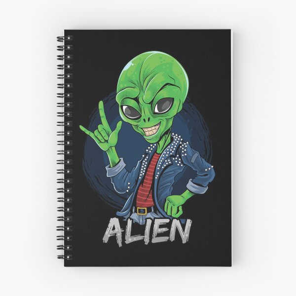 Item preview, alien rocker wearing spiked jacket designed and sold by teemix.