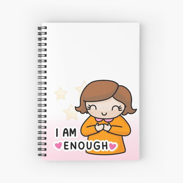 Lumerina – I am enough <3 Spiral Notebook
