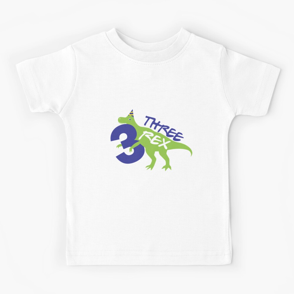 Dinosaur birthday shirt, three rex shirt third birthday shirt