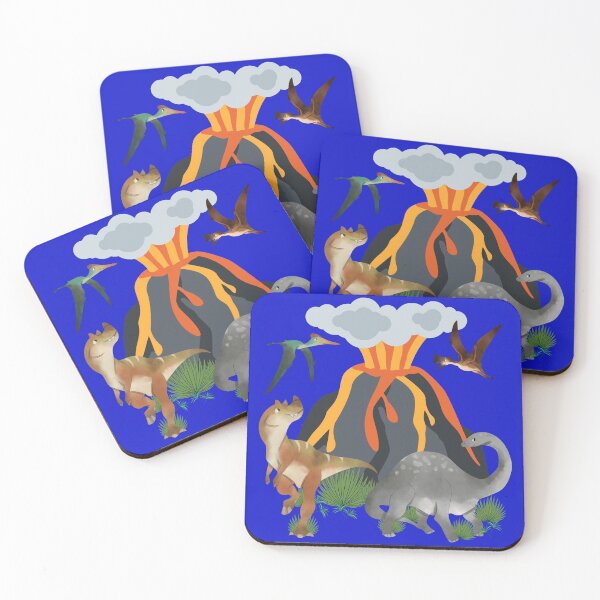 Item preview, Dinosaur and volcano Jurassic Prehistory designed and sold by My-Queens-Store.