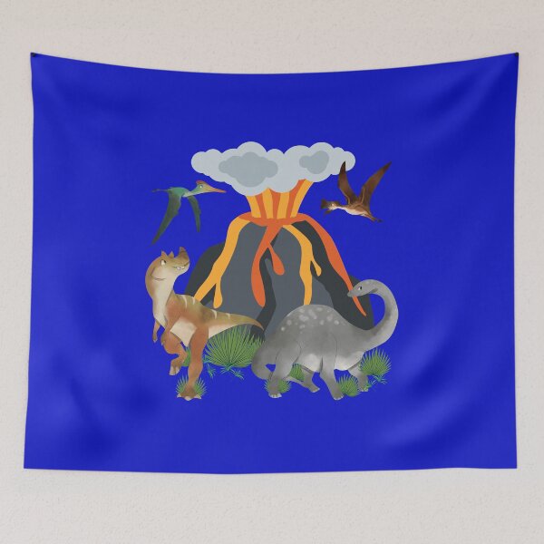 Item preview, Dinosaur and volcano Jurassic Prehistory designed and sold by My-Queens-Store.