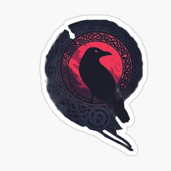 Le corbeau noir Sticker